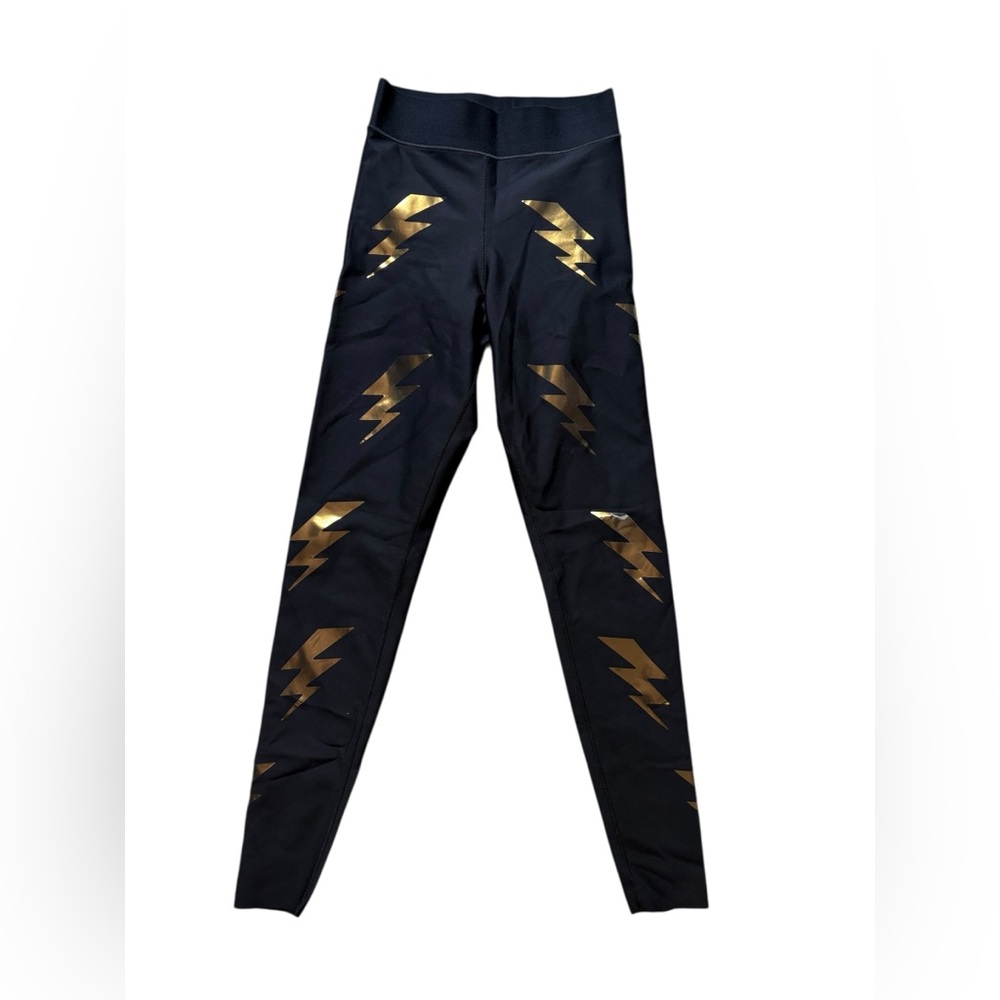 Ultracor Silk Bolt Legging Women's XS Nero Iridescent Gold Black Gym Yoga NICE✅ - Picture 2 of 5